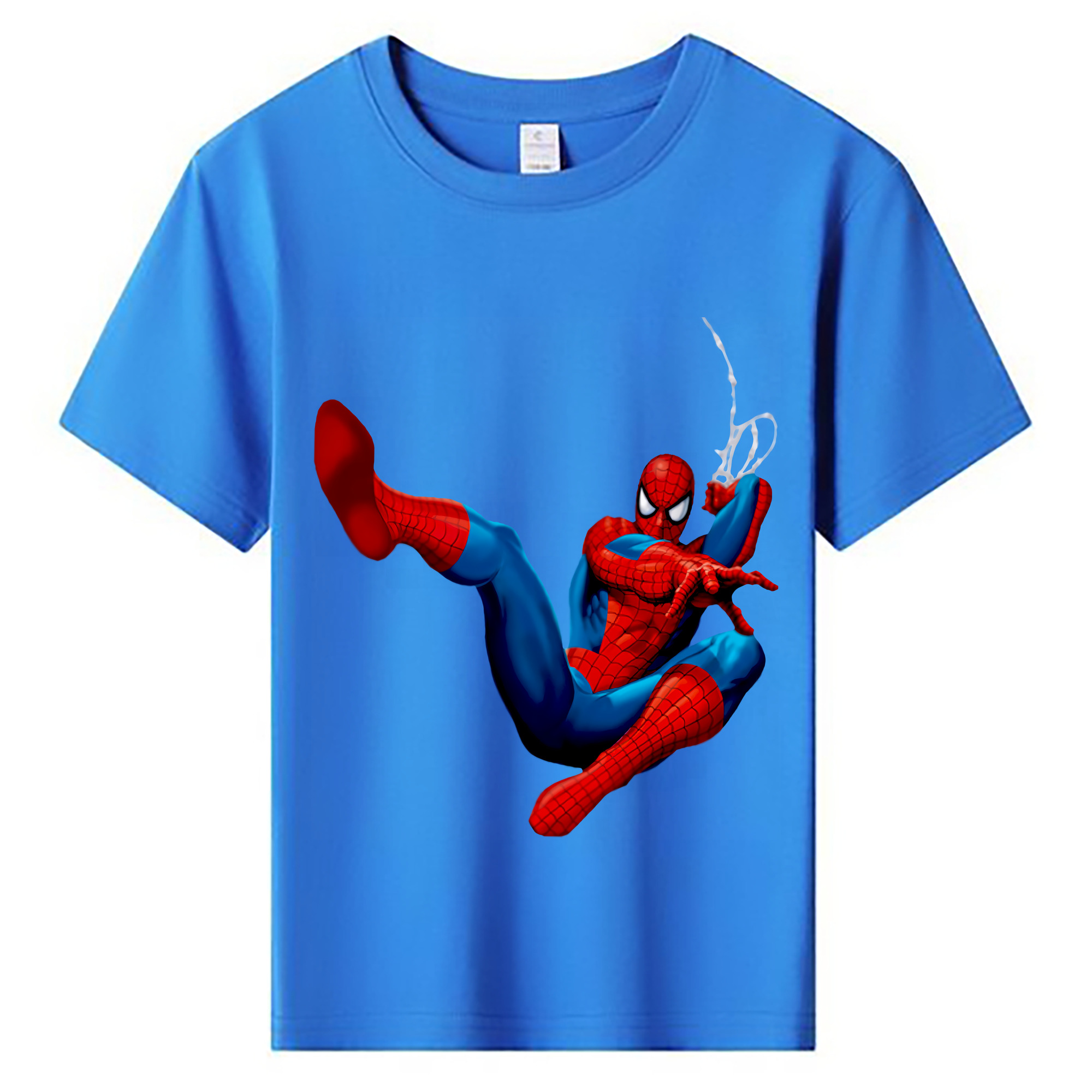 （画像用） Spider Man スパイダーマン 綿100％キッズTシャツ（フロントプリント）